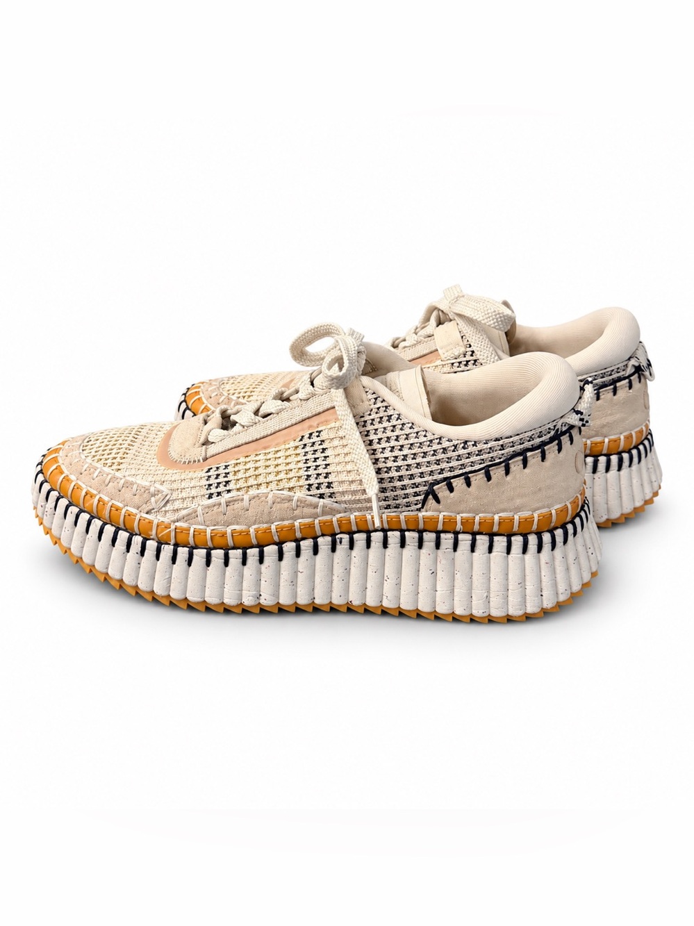 ITLE

Chloé Nama Platform Sneakers Cream Orange Navy EU 40 / US 10